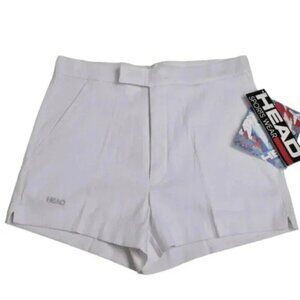 NWT Vintage Head 90's Athletic Golf Athletic Shorts White Size 28
